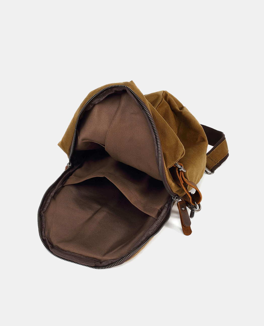 Canvas Sling Bag -Bags- BAGHUGS-BYX429-Brown