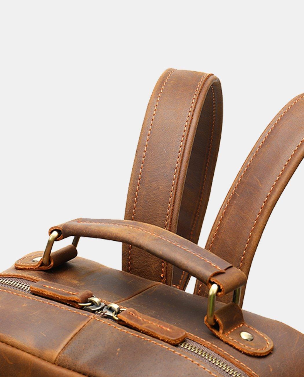 Classic Leather Backpack -Backpacks- BAGHUGS--