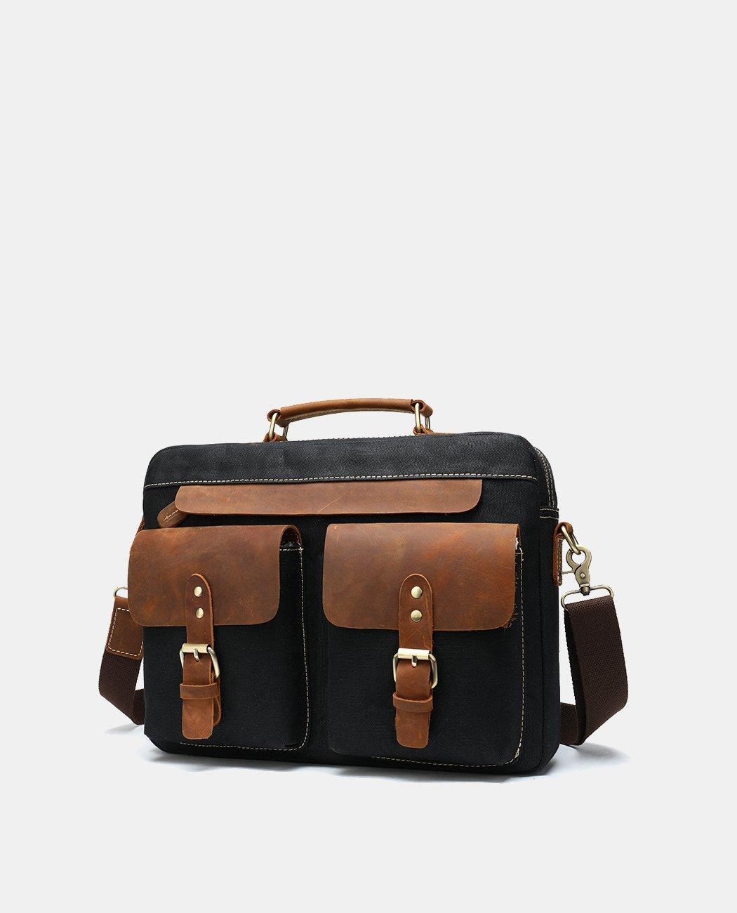 Classic Leather Messenger Bag