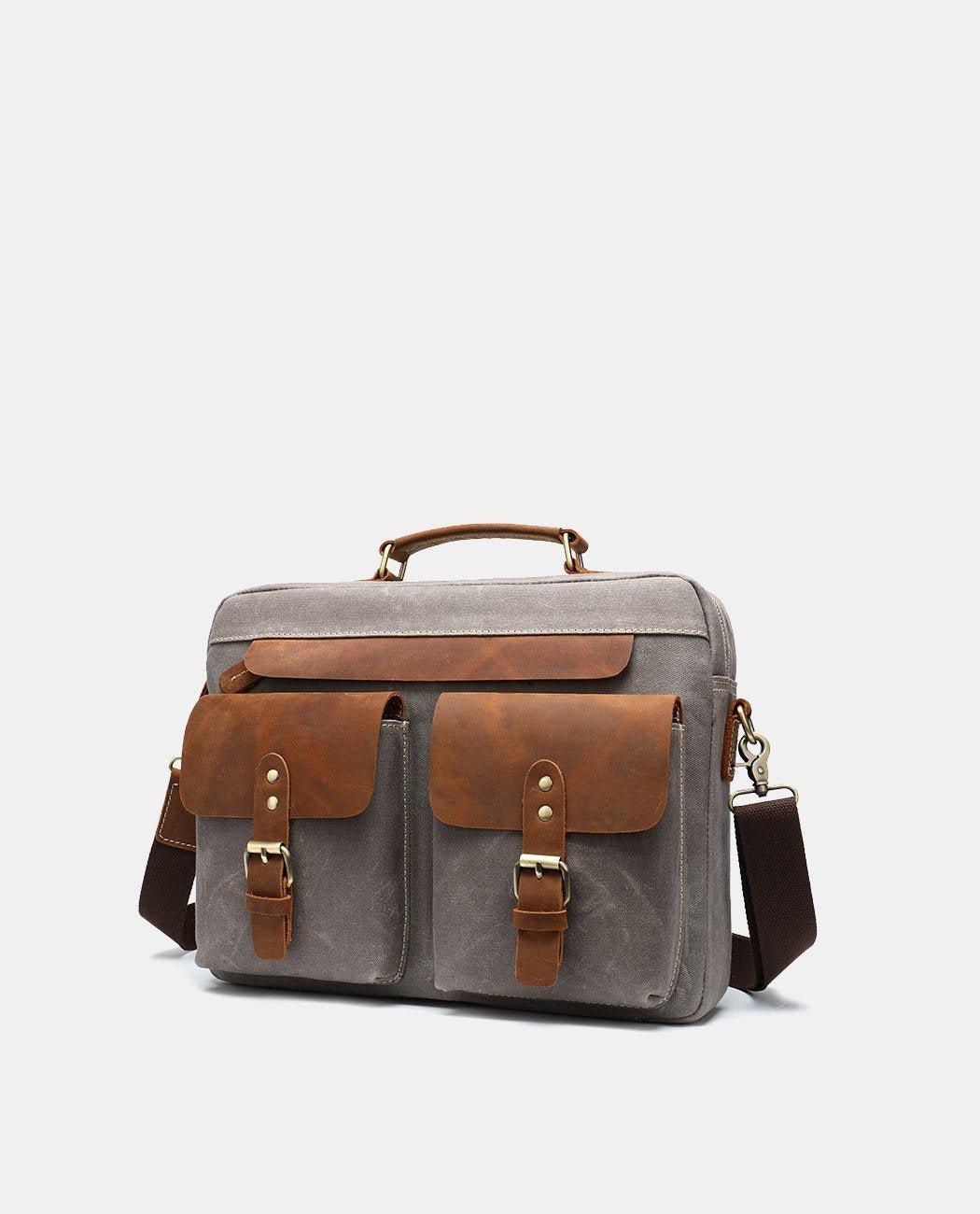 Classic Leather Messenger Bag