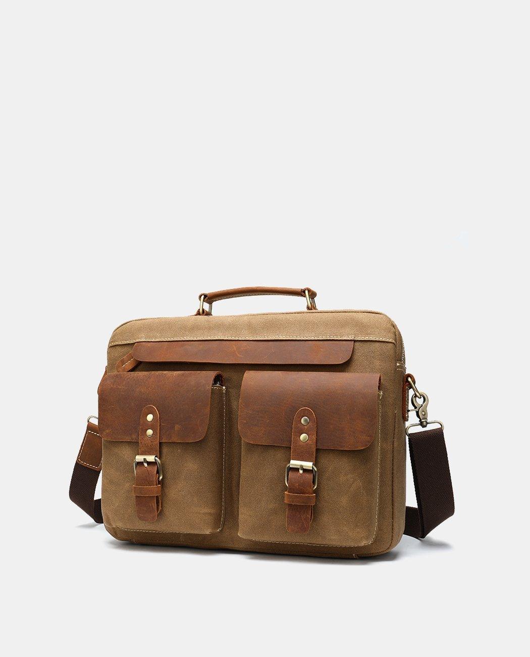 Classic Leather Messenger Bag