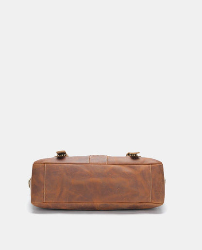 Brown Leather Messenger Bag