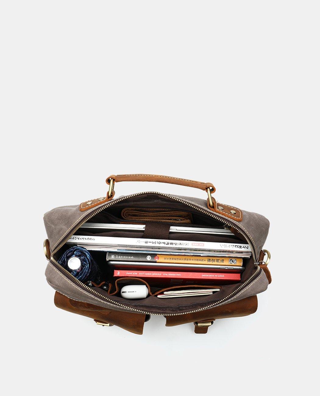 Classic Leather Messenger Bag