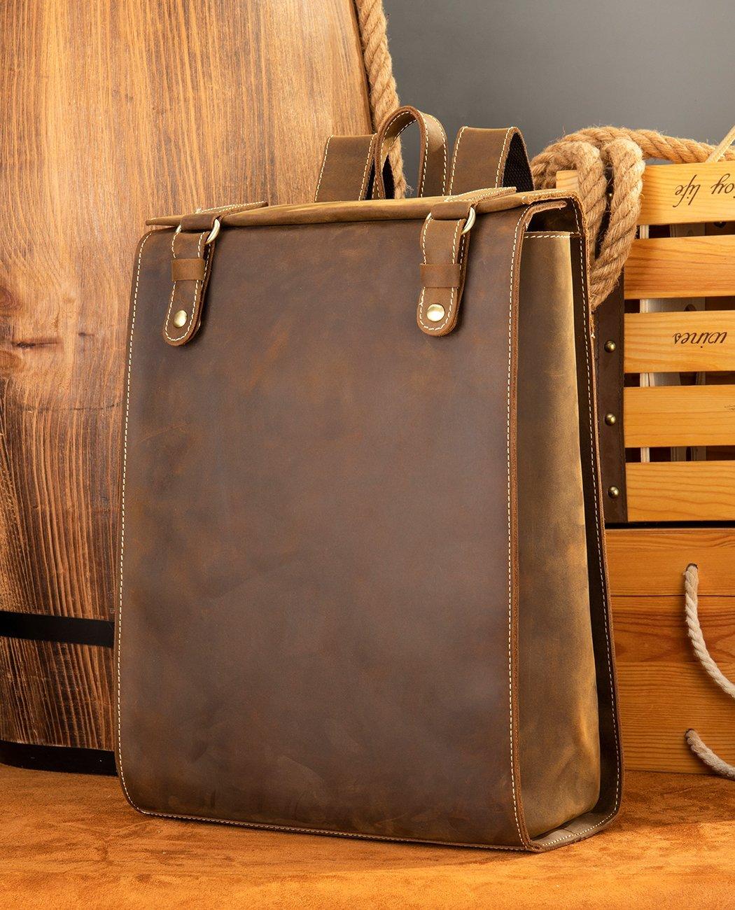 Vintage Heritage Leather Backpack