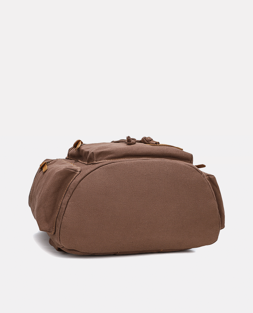 Brown Canvas Backpack -Backpacks- BAGHUGS-KJ1003-Gray
