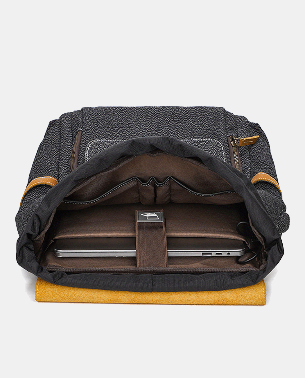 Moss Flip Canvas Backpack -Backpacks- BAGHUGS-KJB1026-Army Green