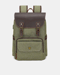 Moss Flip Canvas Backpack -Backpacks- BAGHUGS-KJB1026-Army Green