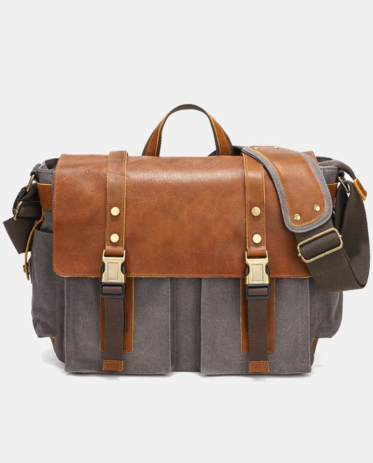 Business Messenger Bag -Bags- BAGHUGS-KJS801-Gray