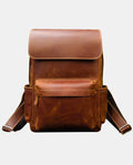 Elegante Retro Leather Backpack -Backpacks- BAGHUGS-LEBP-8055-Brown