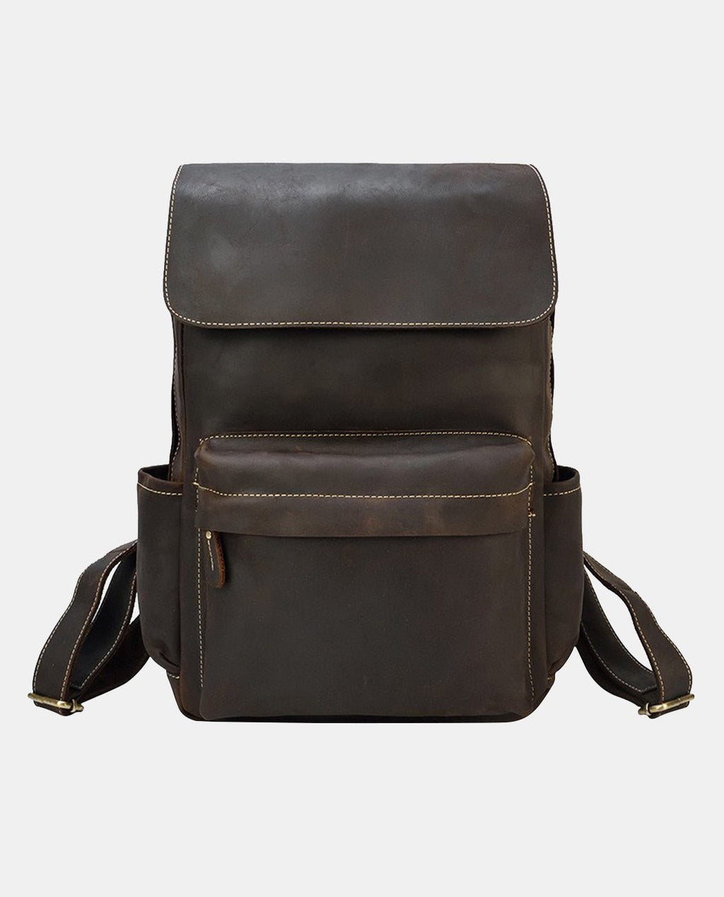 Elegante Retro Leather Backpack -Backpacks- BAGHUGS-LEBP-8056-Black