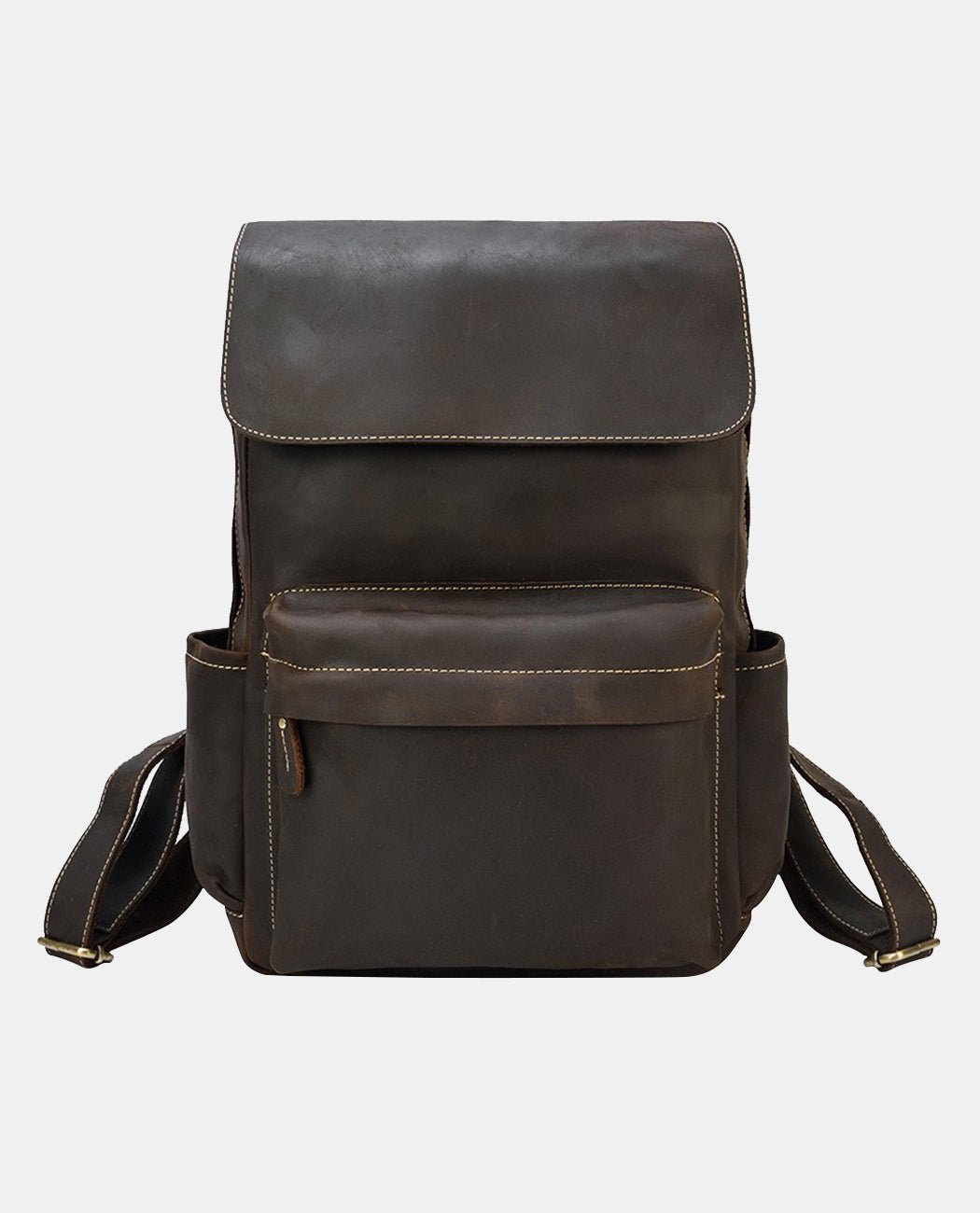 Elegante Retro Leather Backpack -Backpacks- BAGHUGS-LEBP-8056-Black