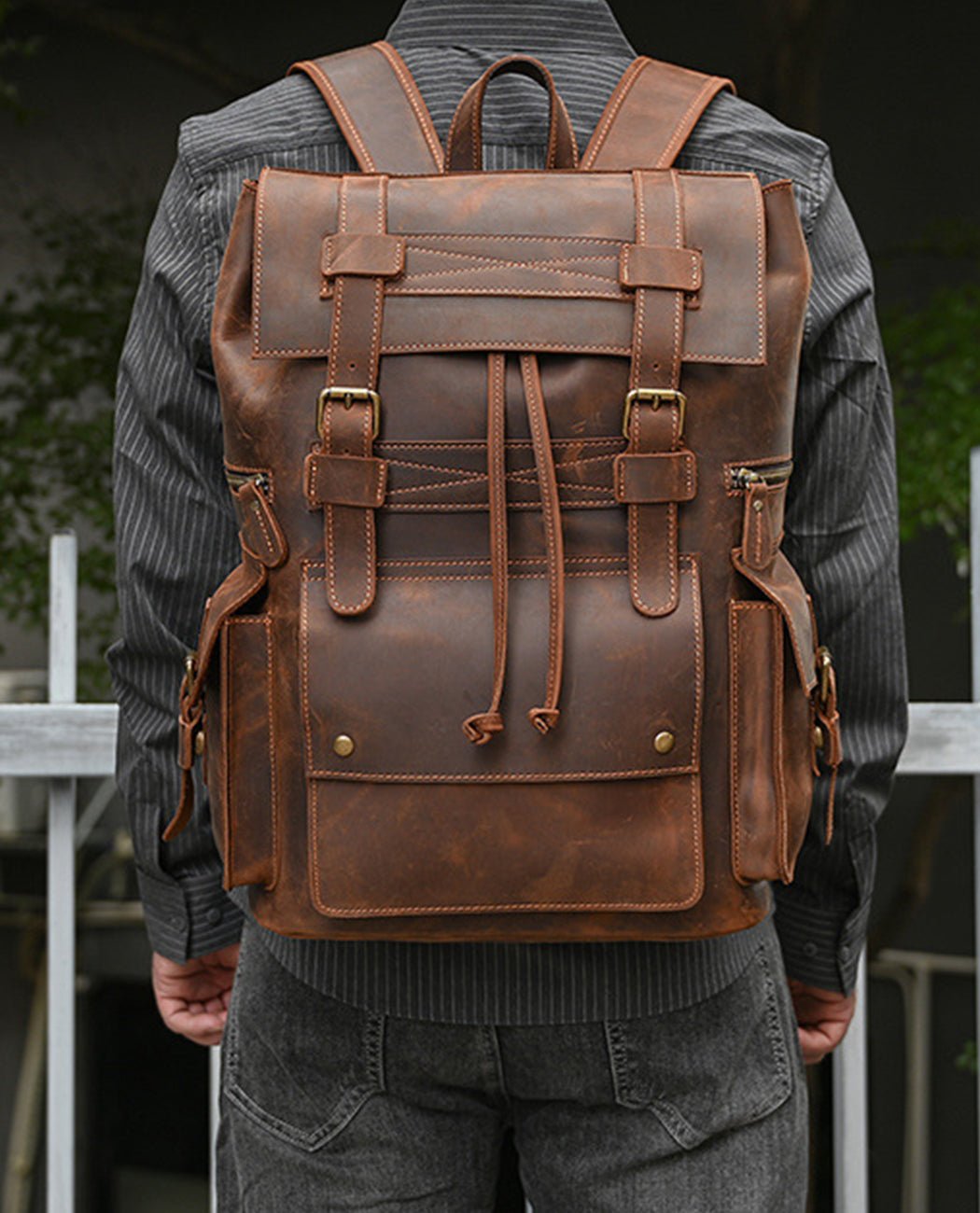 Journey Bond Backpack -Backpacks- BAGHUGS-LEBP-9300-Deep Brown