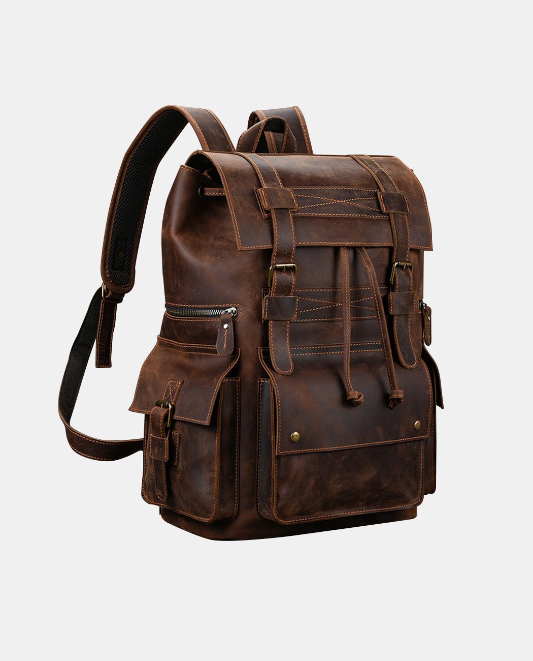 Journey Bond Backpack -Backpacks- BAGHUGS-LEBP-9300-Deep Brown