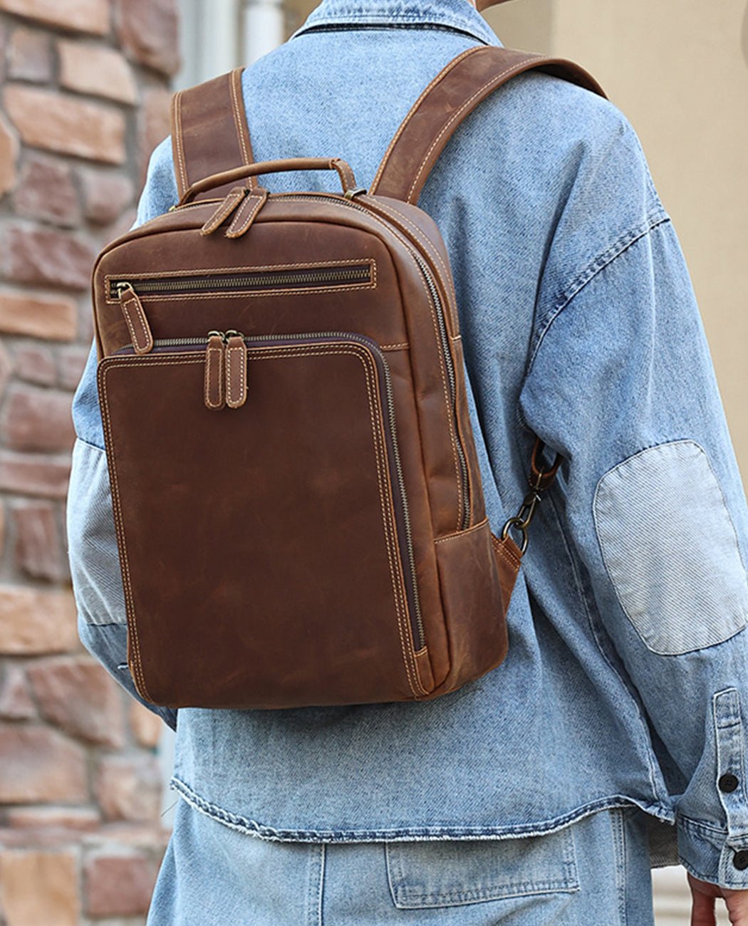 Legacy Ranger Craftsmanship Backpack -Backpacks- BAGHUGS-LEBP-9888-Brown