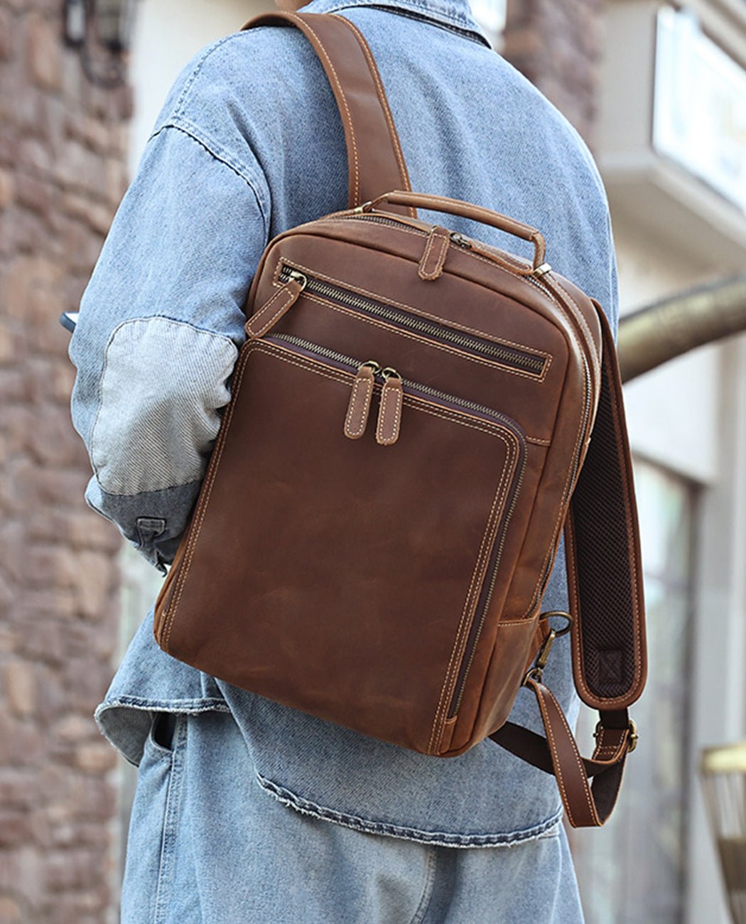 Legacy Ranger Craftsmanship Backpack -Backpacks- BAGHUGS-LEBP-9888-Brown