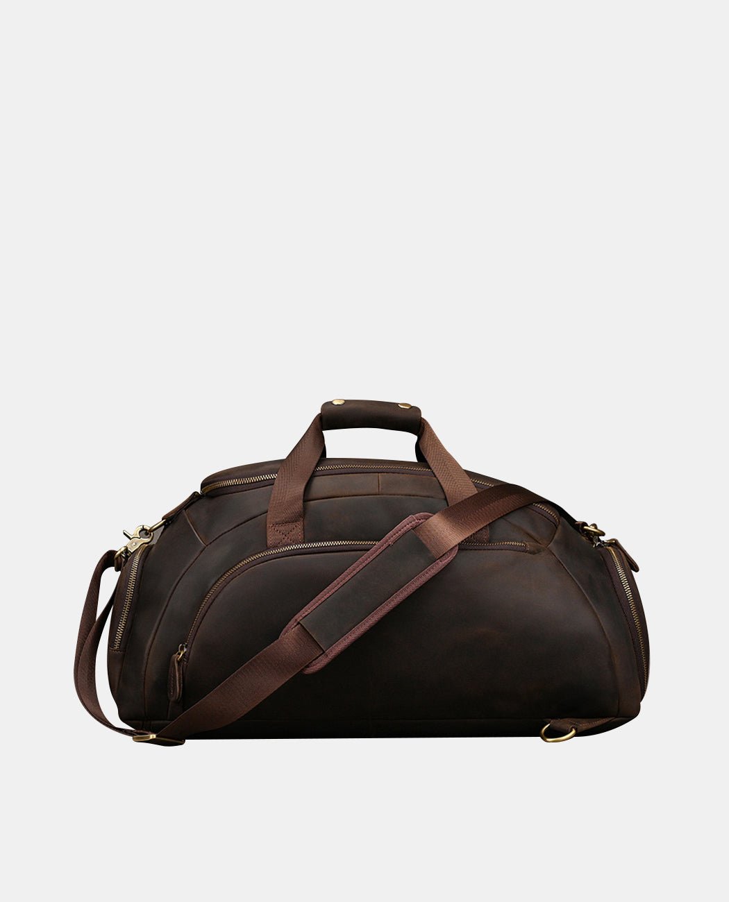 BAGHUGS Convertible Leather Duffel Backpack