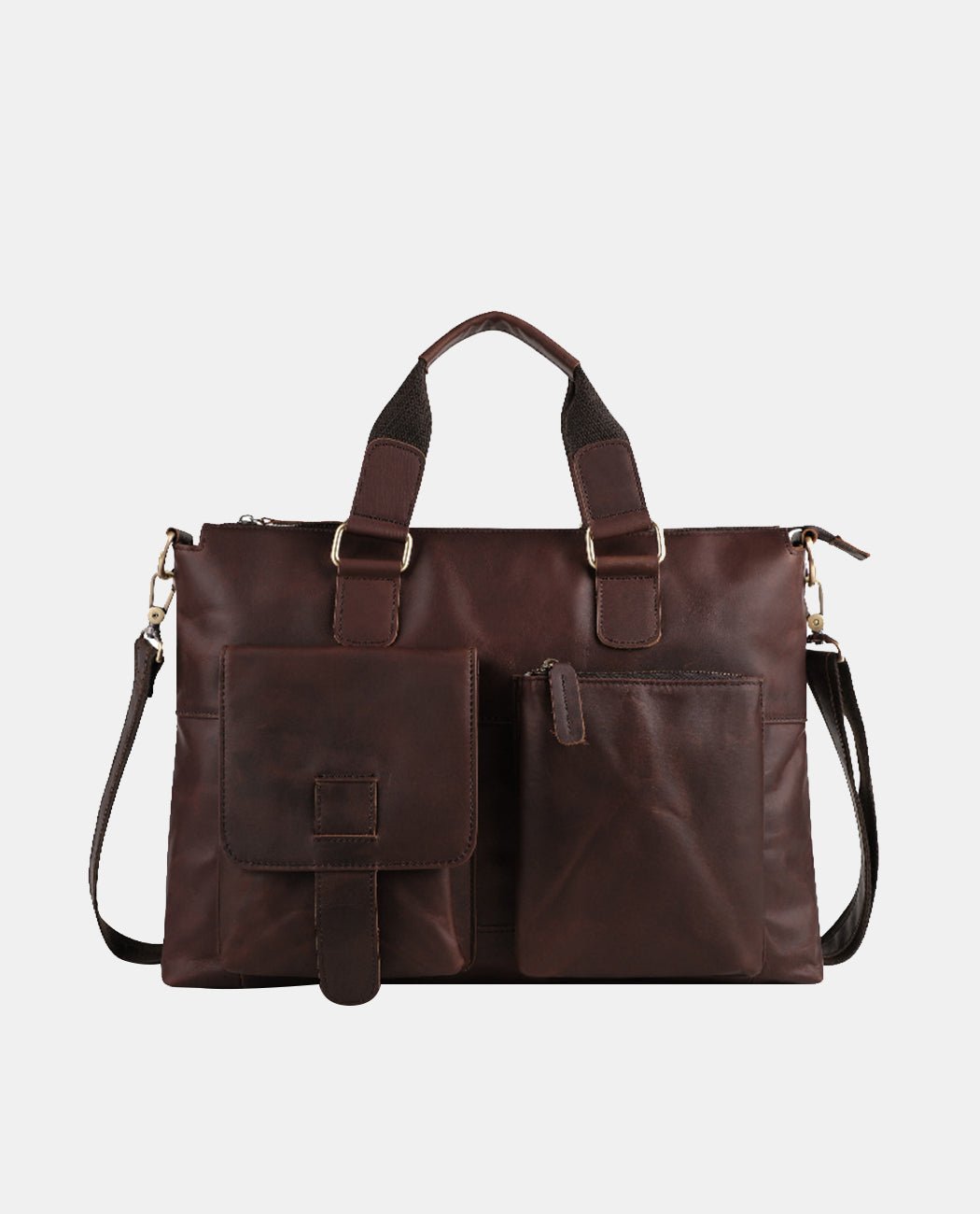 Nicholas Versatile Briefcase -Bags- BAGHUGS-LEHB-3135-Red Brown