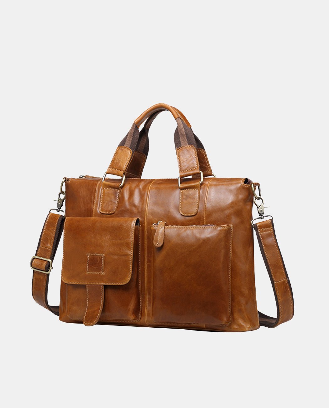 Nicholas Versatile Briefcase -Bags- BAGHUGS-LEHB-3135-Red Brown
