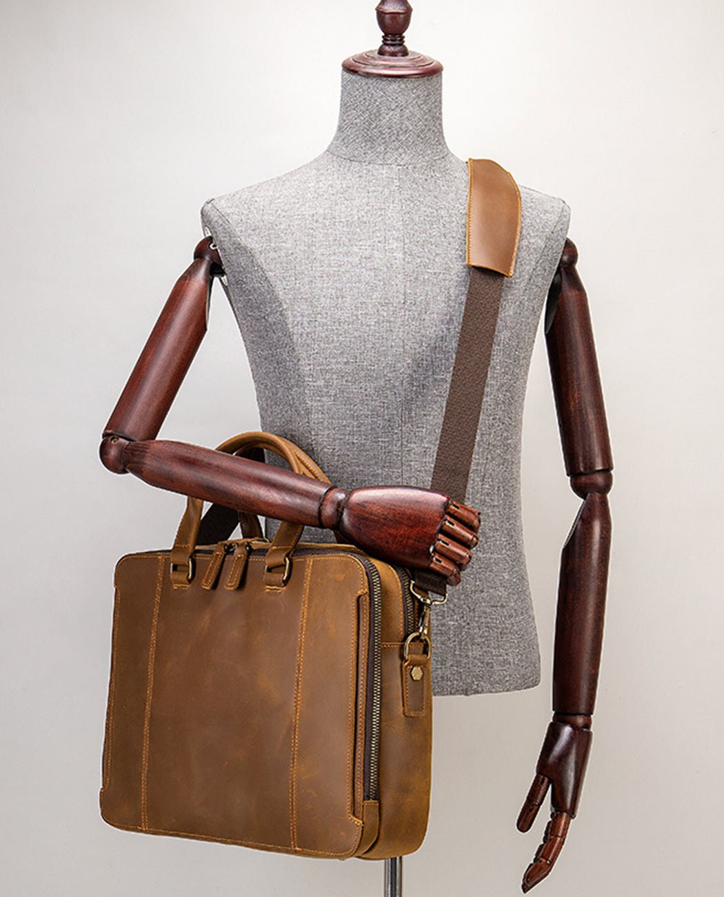 Timeless Legacy Messenger Bag -Bags- BAGHUGS-LEHB-3633-Brown