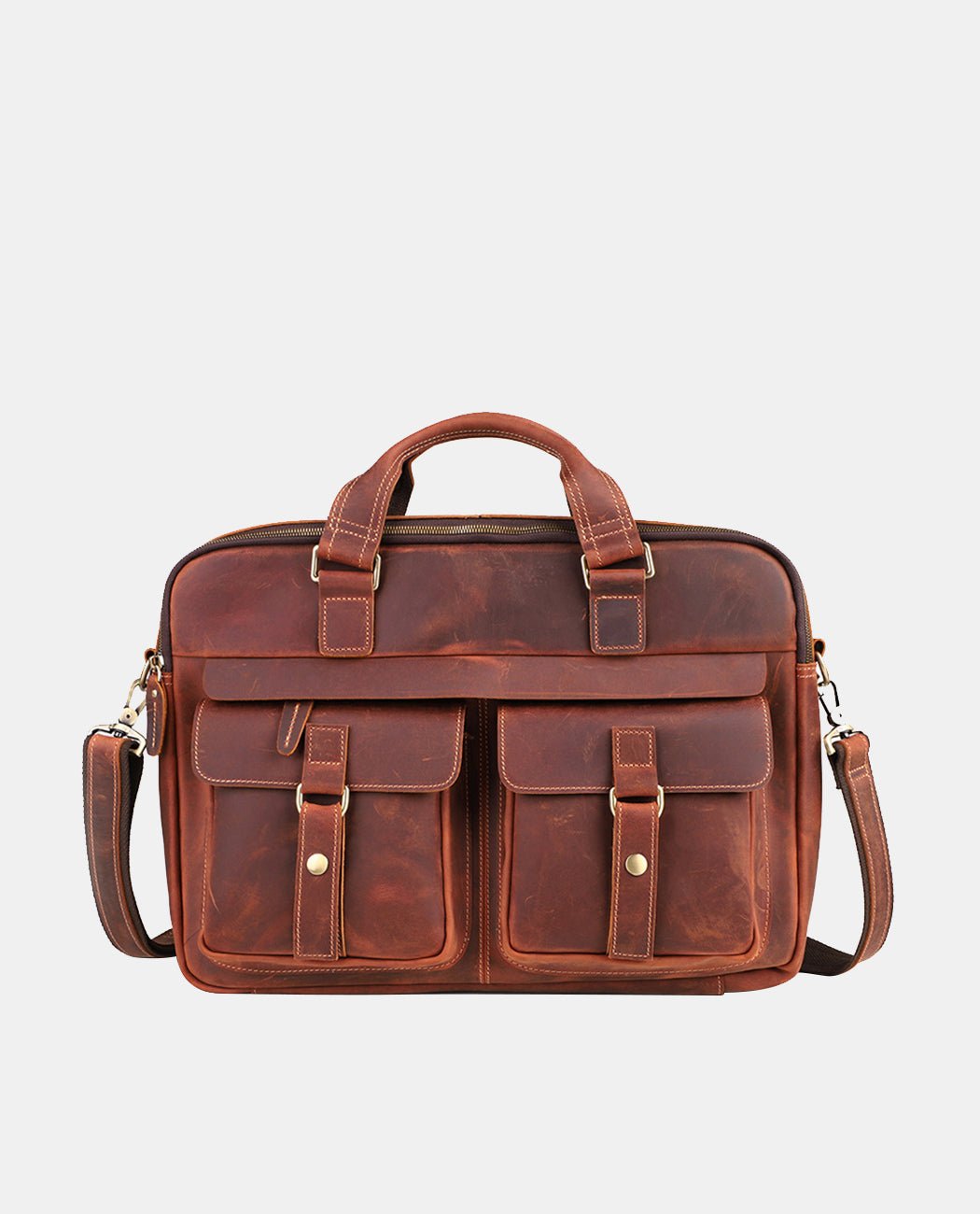 Clayton Dual-Utility Bag -Bags- BAGHUGS-LEHB-4445-Red Brown