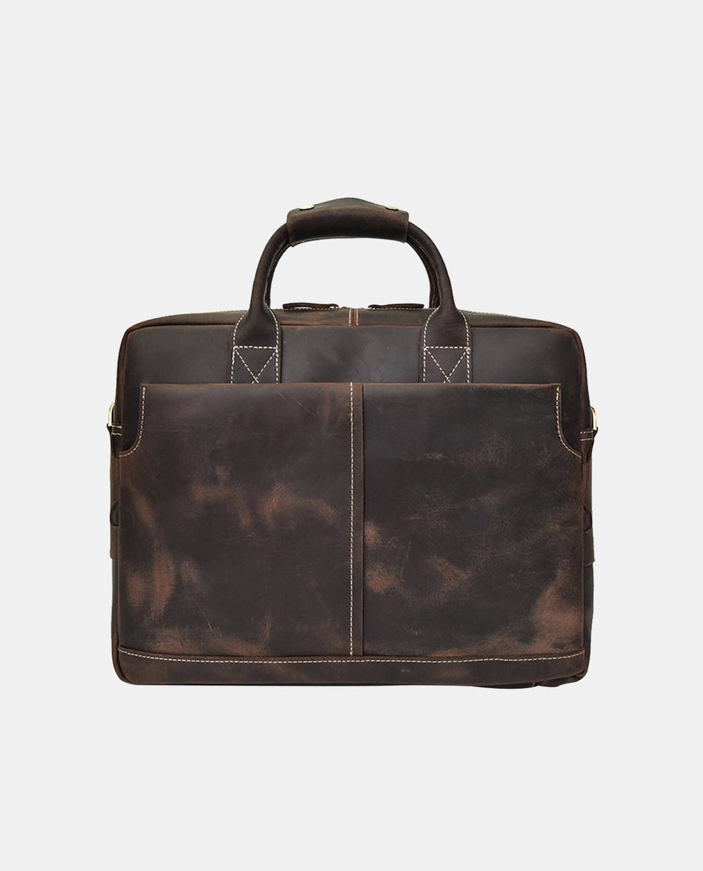 Timeless Elegance Laptop Bag -Bags- BAGHUGS-LEHB-7051-Deep Brown