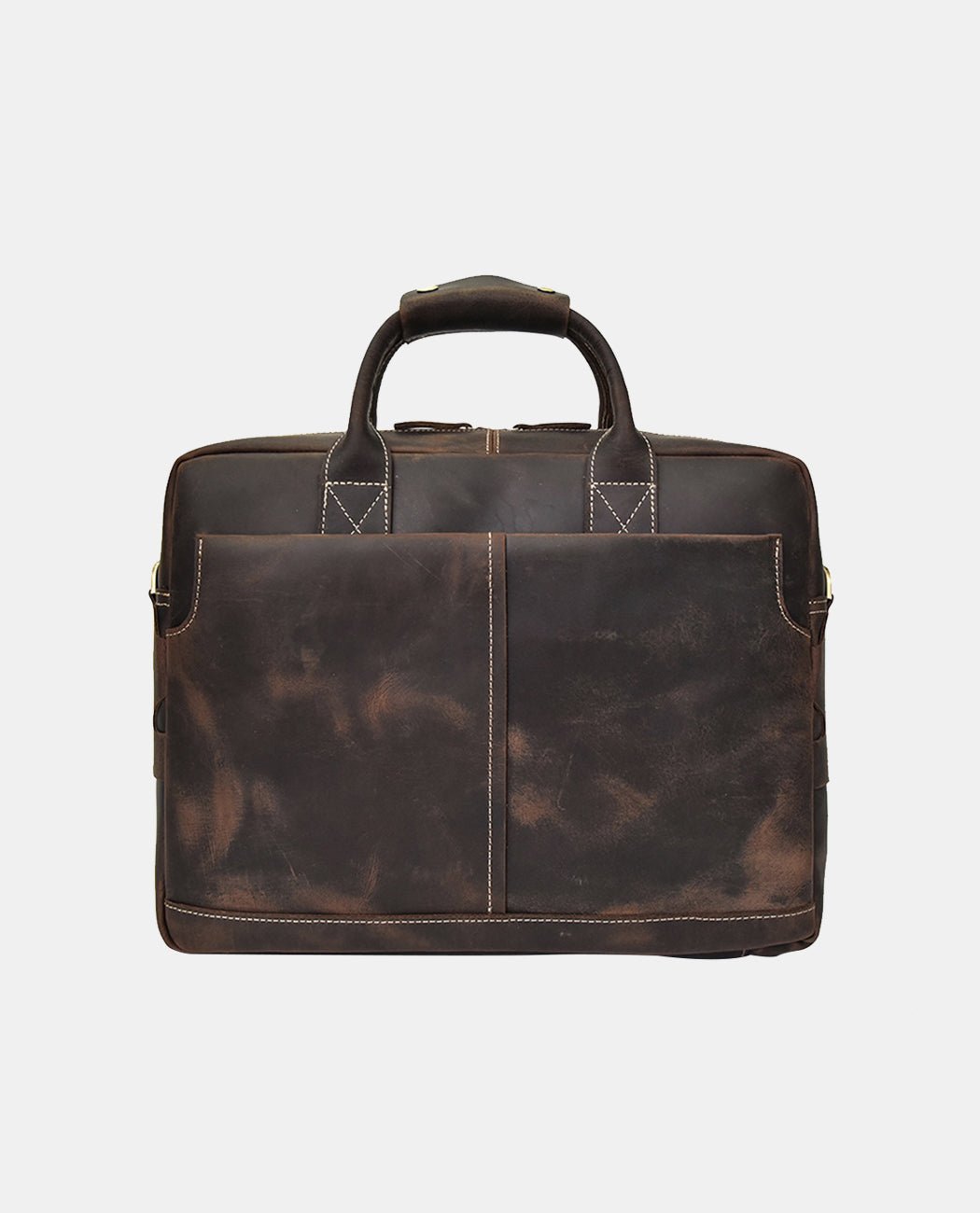 Timeless Elegance Laptop Bag -Bags- BAGHUGS-LEHB-7051-Deep Brown