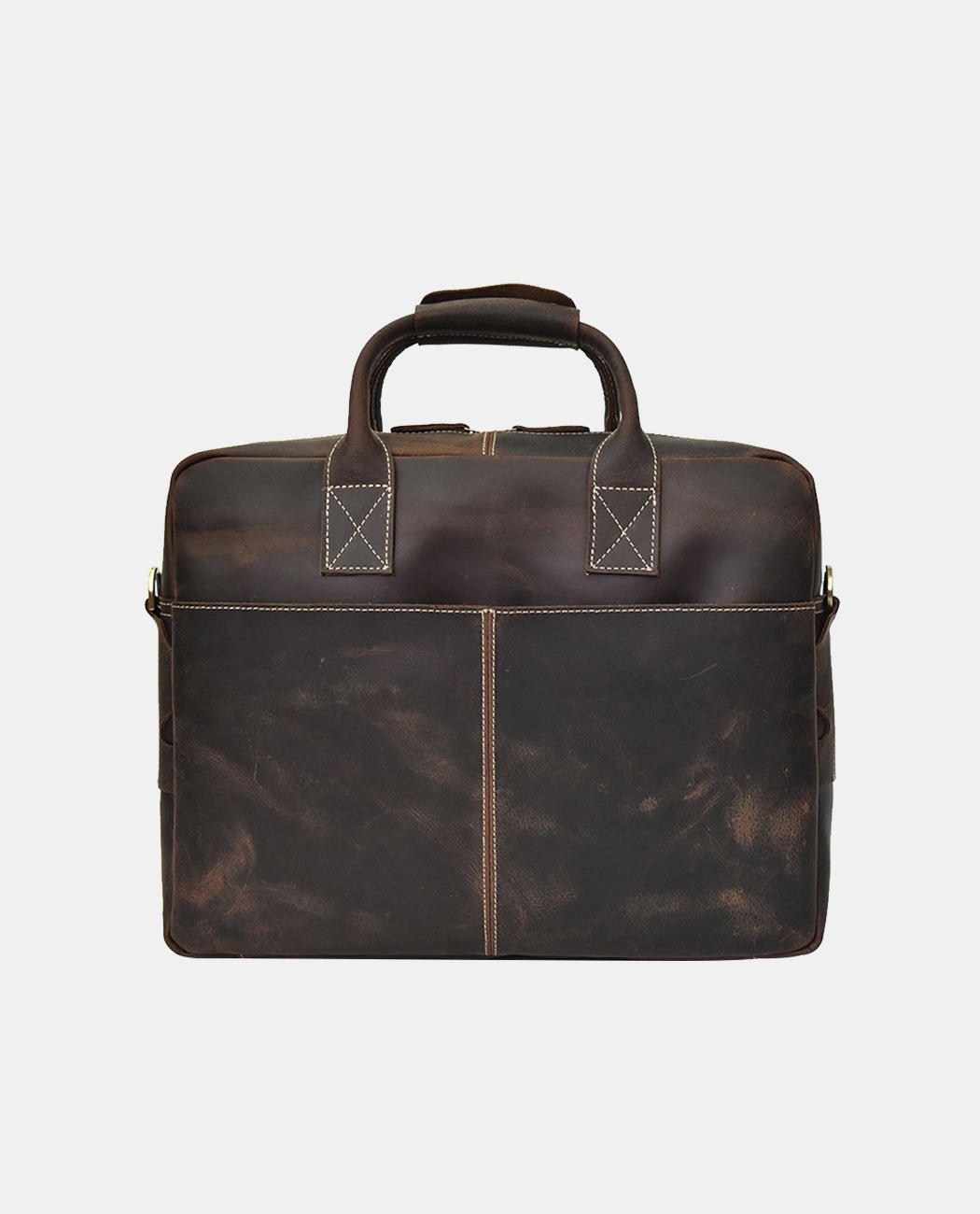 Timeless Elegance Laptop Bag -Bags- BAGHUGS-LEHB-7051-Deep Brown