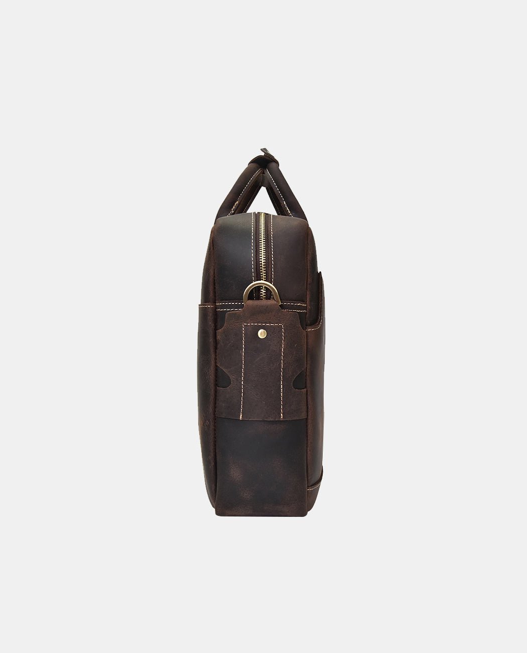 Timeless Elegance Laptop Bag -Bags- BAGHUGS-LEHB-7051-Deep Brown