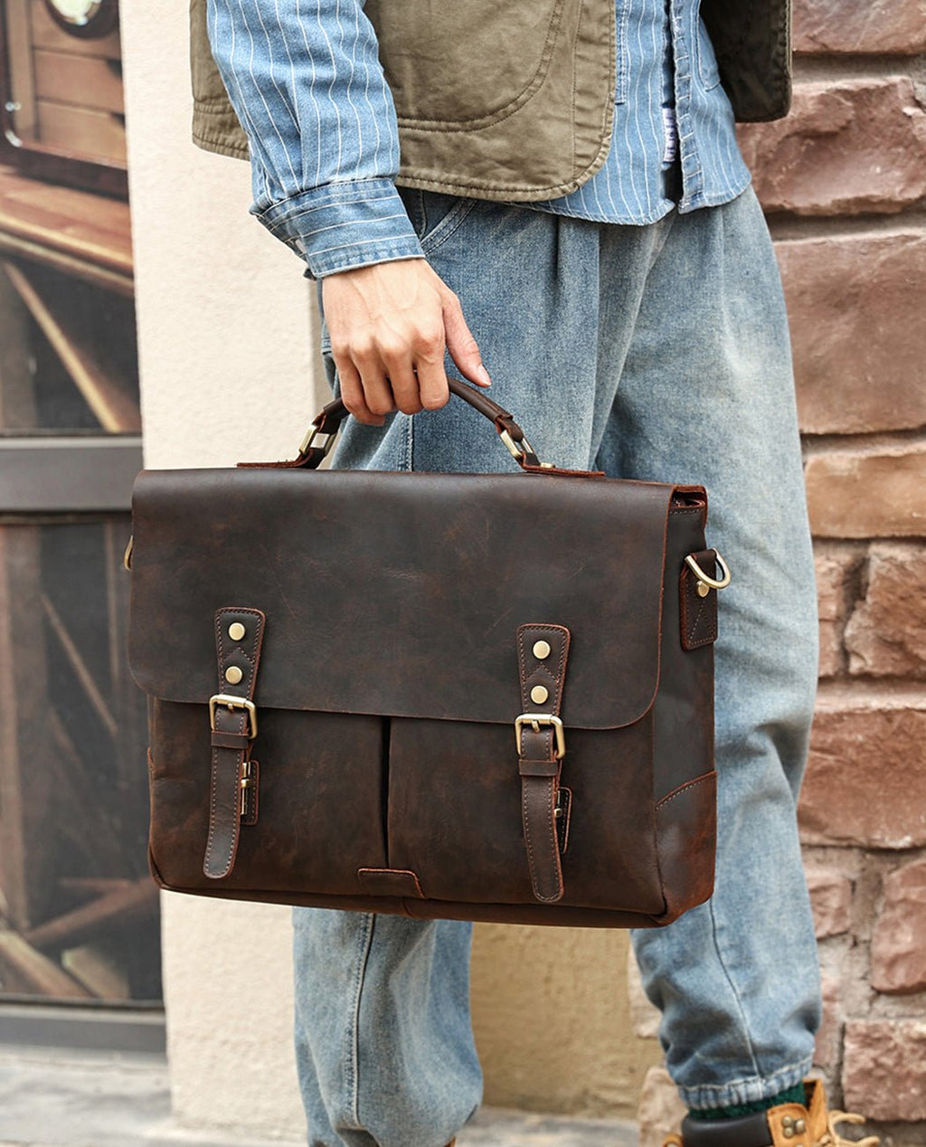 Evermore Messenger Bag -Bags- BAGHUGS-LEHB-9897-Deep Brown