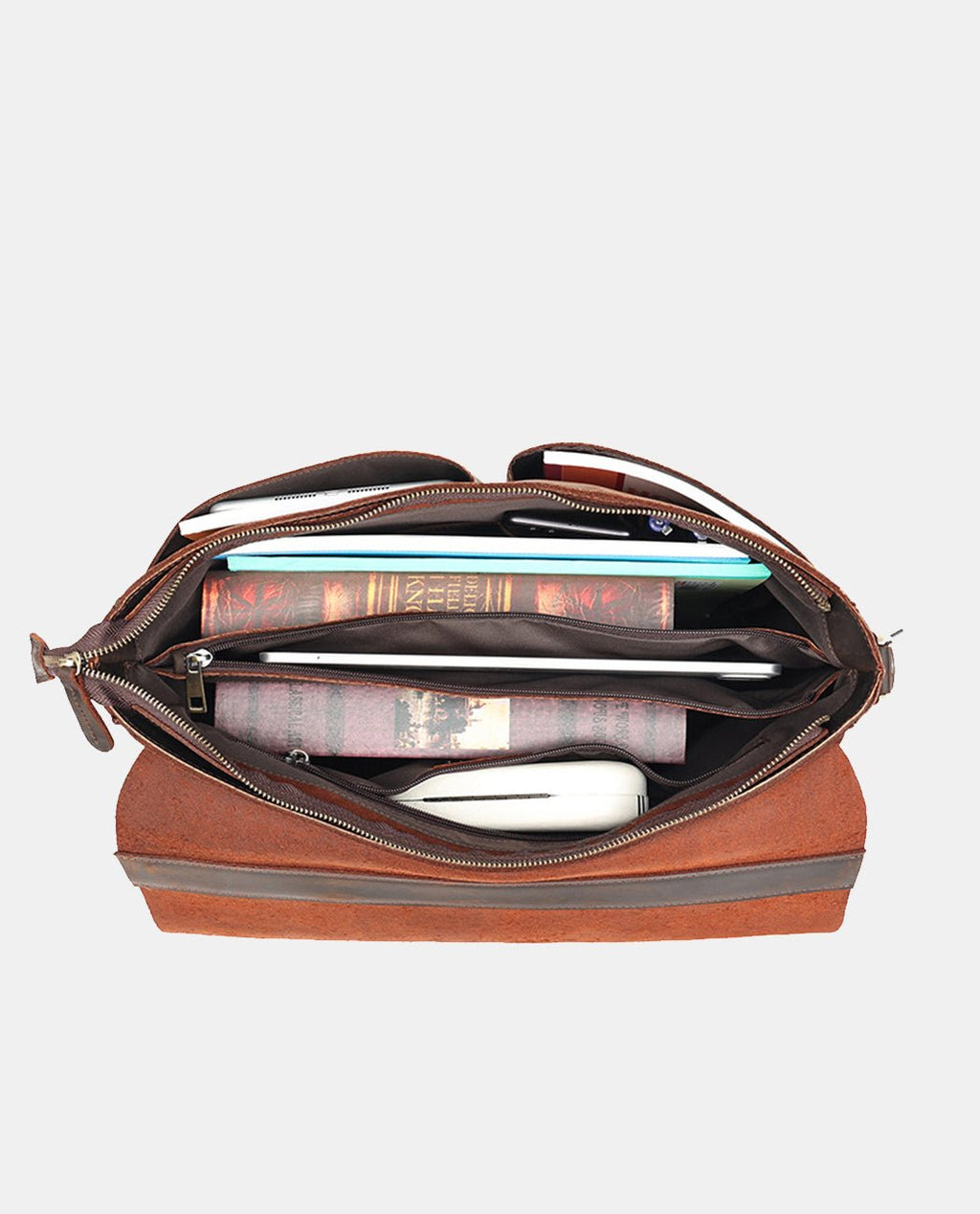 Evermore Messenger Bag -Bags- BAGHUGS-LEHB-9897-Deep Brown