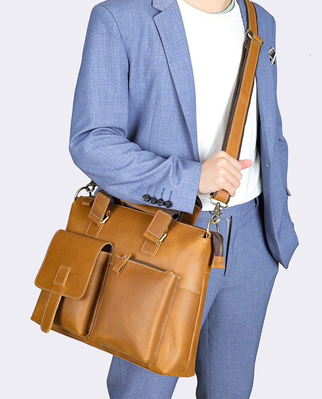Victor’s Oath Briefcase -Bags- BAGHUGS-LEHB-9914-Gray