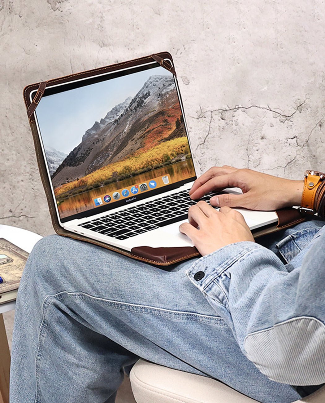 Leather Laptop Sleeve -Bags- BAGHUGS--