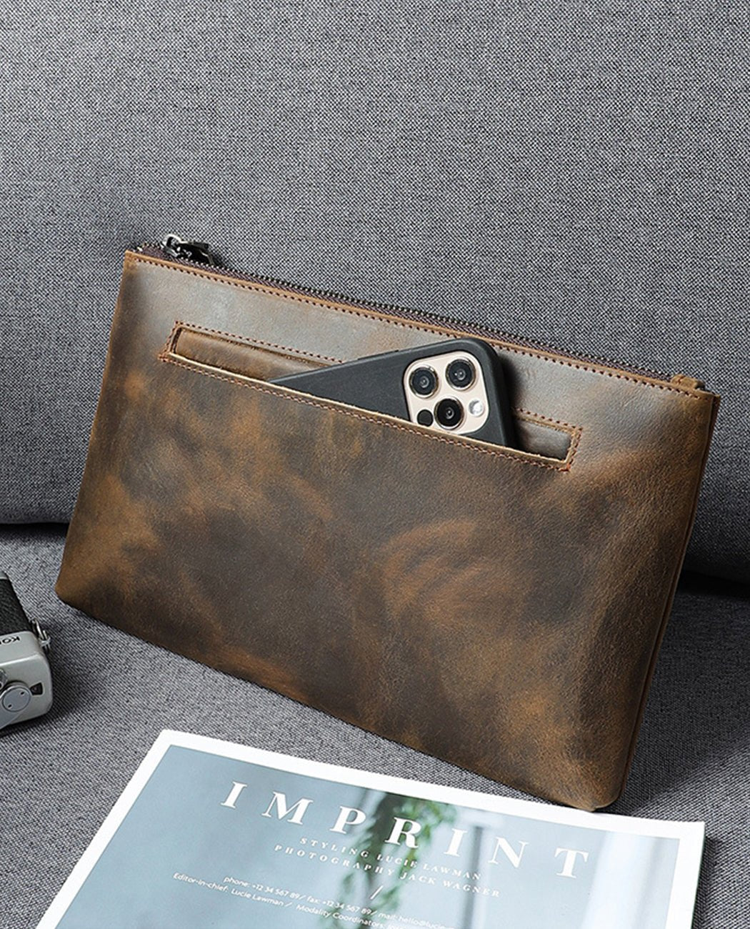 Elegance Unfold Clutch Handbag -Bags- BAGHUGS--