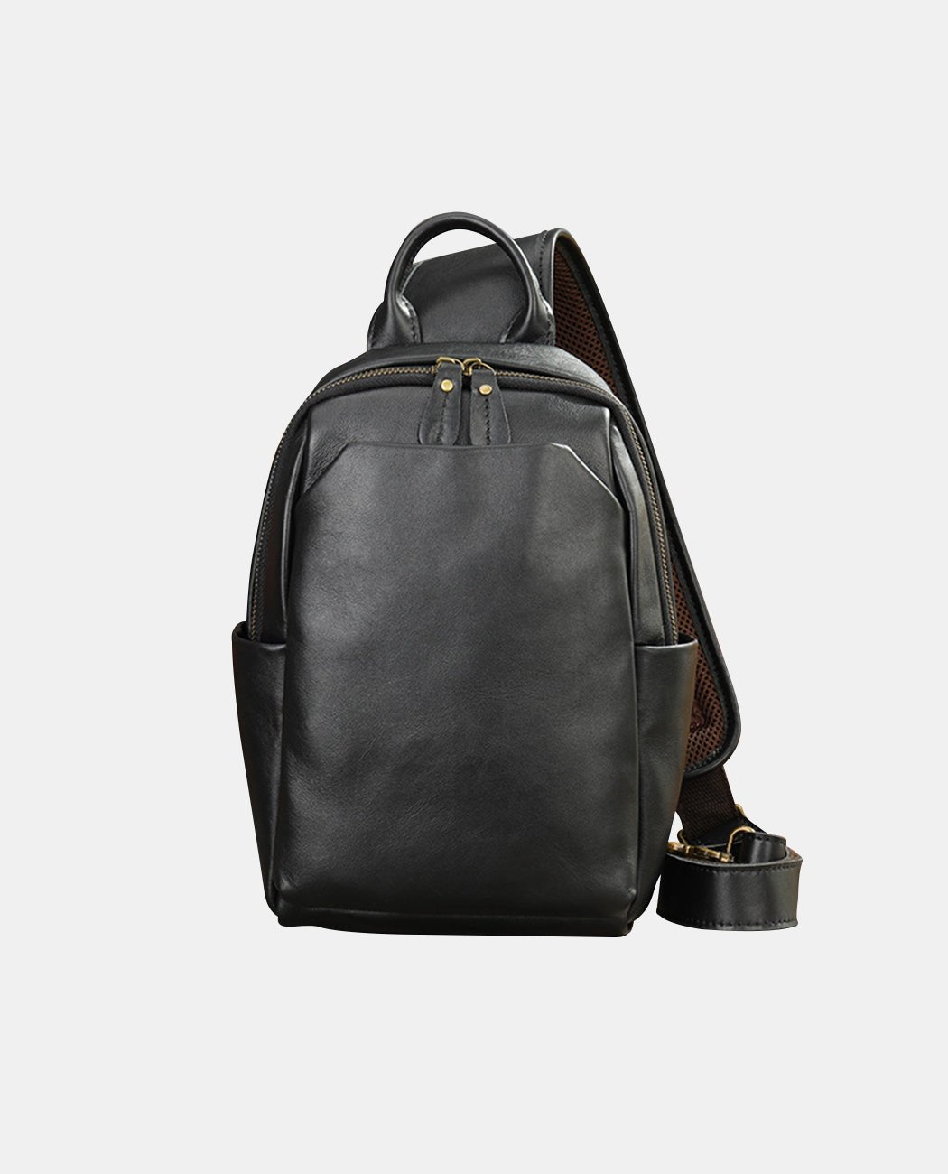 Milan Style Simple Shoulder Bag -Bags- BAGHUGS-LETT-1445-Black