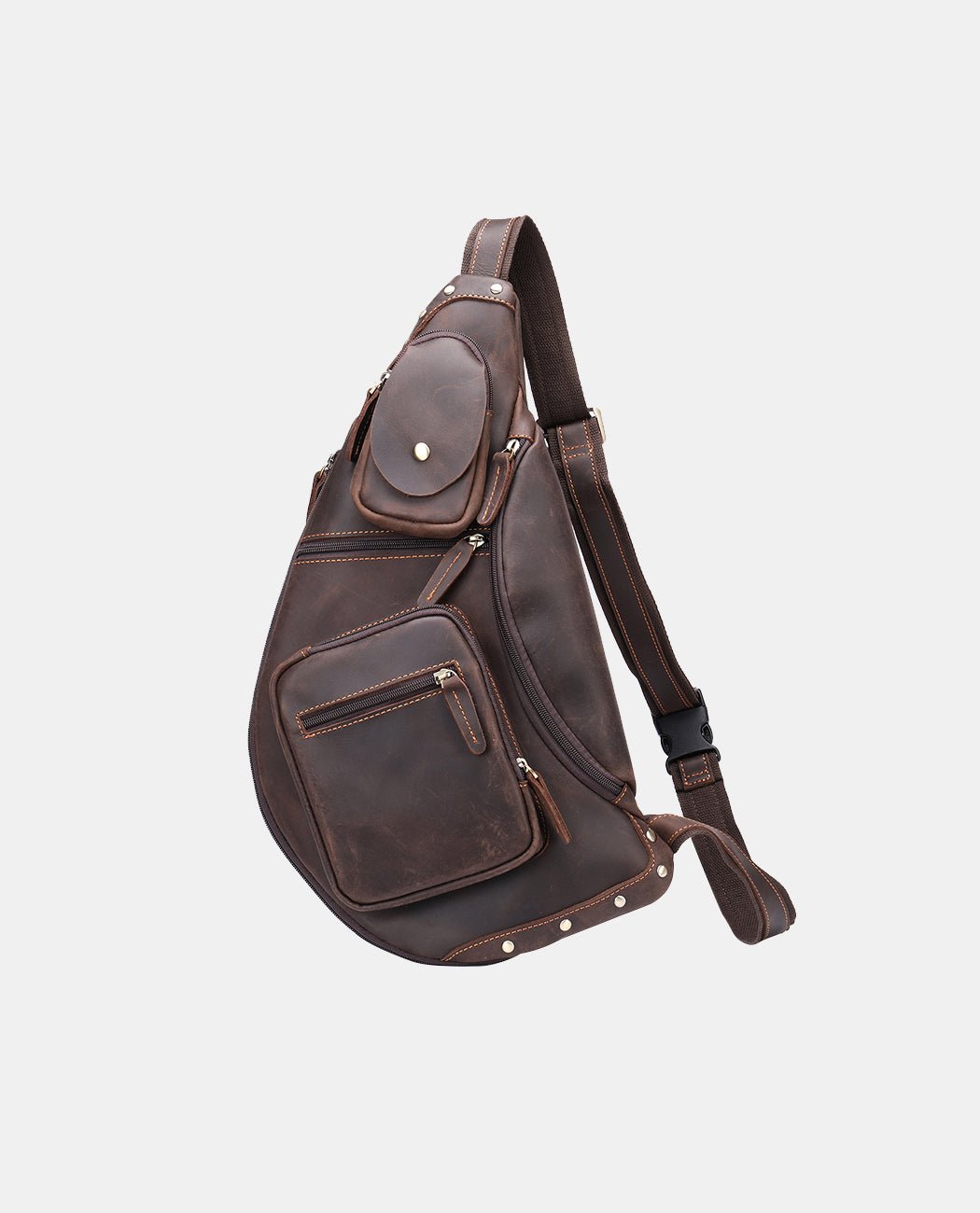 Milano Chic Crossbody Bag -Bags- BAGHUGS-LETT-1456-Dark Brown