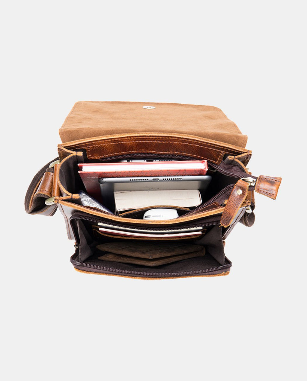 Heritage Vertical Messenger -Bags- BAGHUGS-LETT-2341-Brown