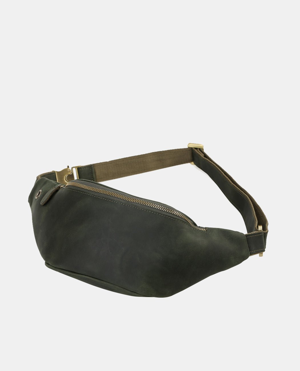Bruno Leather Waist Bag -Bags- BAGHUGS-LETT-3698-Black