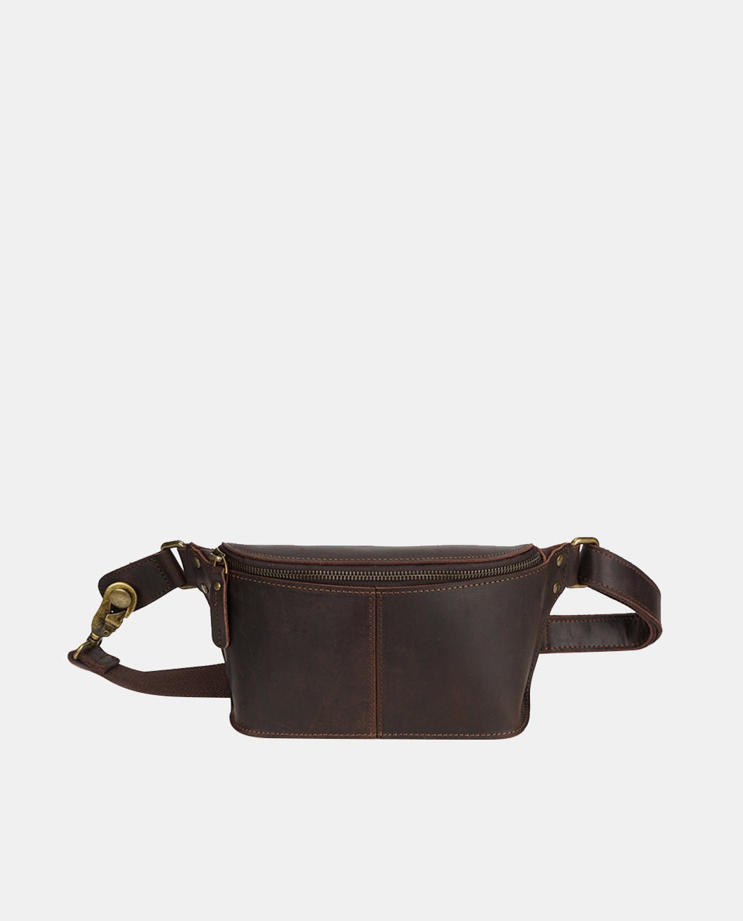 Ridge Square Belt Bag -Bags- BAGHUGS-LETT-6302-Dark Brown