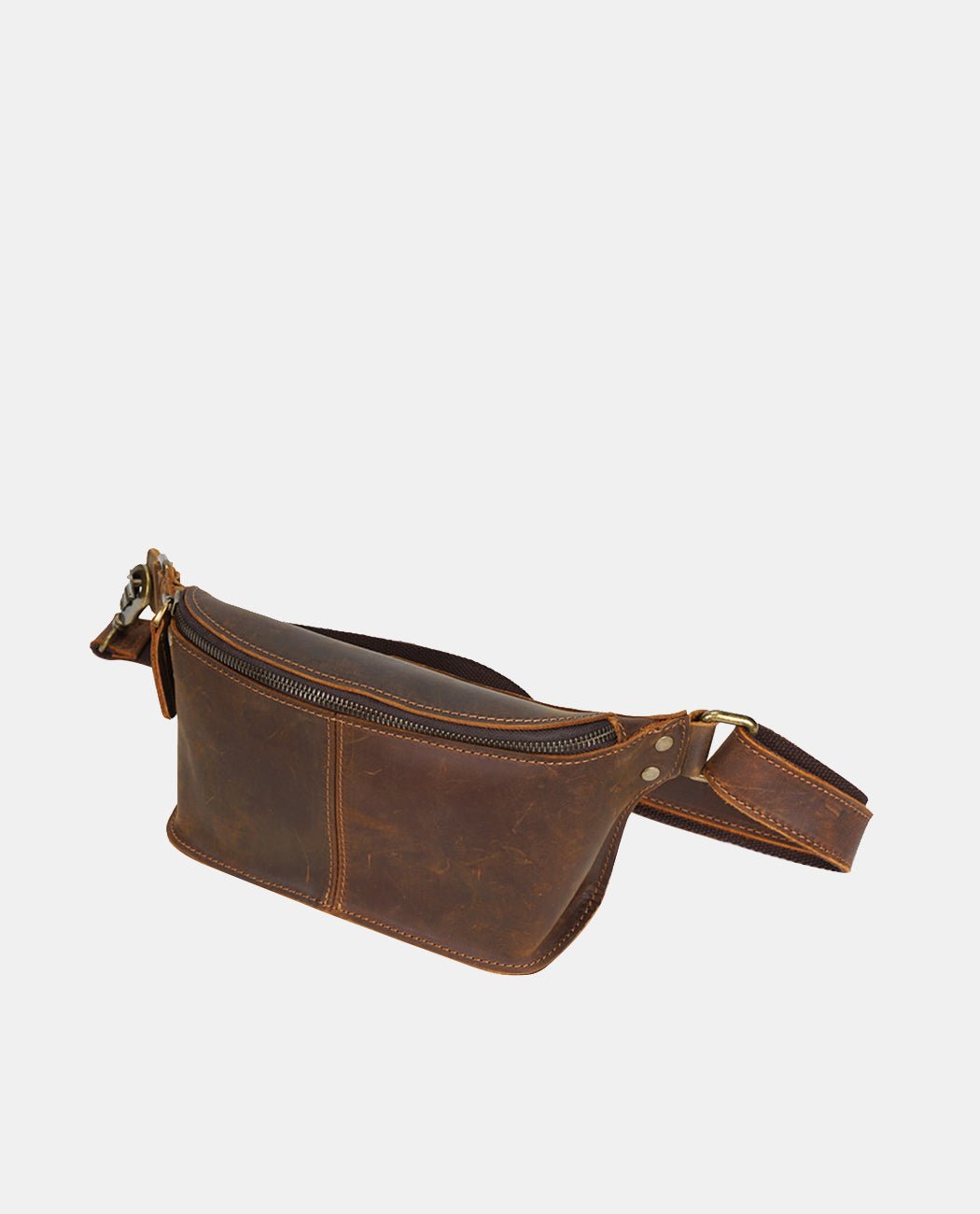 Ridge Square Belt Bag -Bags- BAGHUGS-LETT-6301-Brown