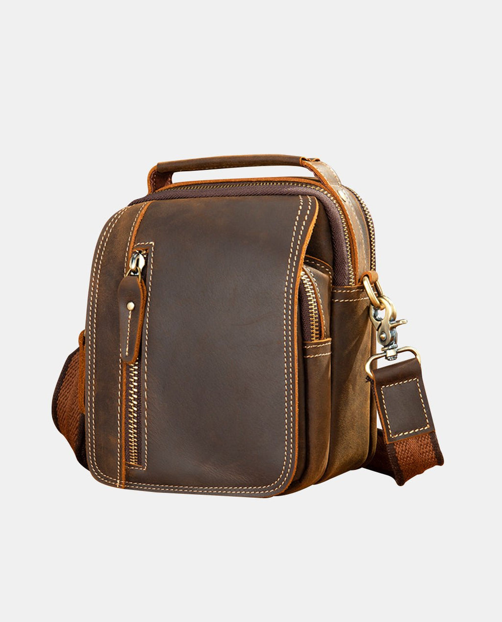 Timeless Leather Messenger Bag -Bags- BAGHUGS--