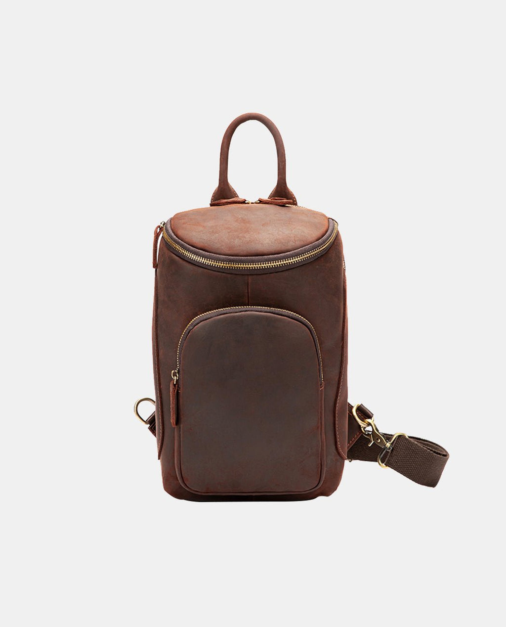 Sleek Brown Messenger Carrier -Bags- BAGHUGS-LETT-9599-Red Brown