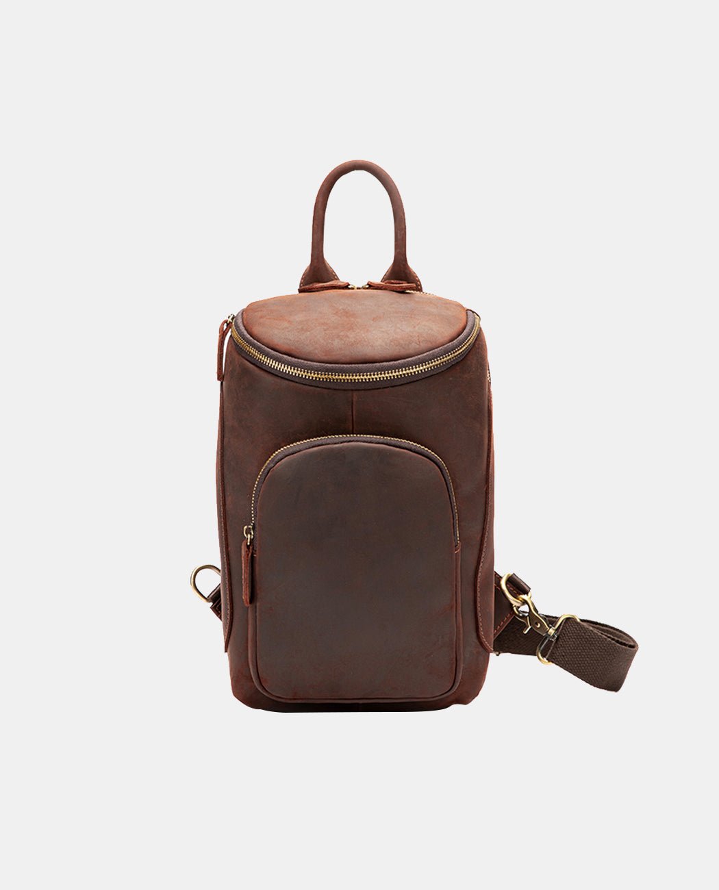 Sleek Brown Messenger Carrier -Bags- BAGHUGS-LETT-9599-Red Brown