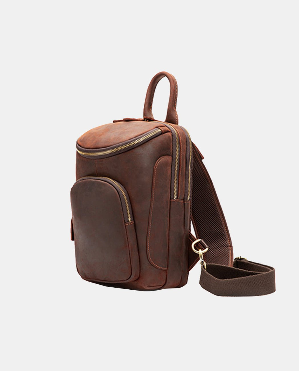 Sleek Brown Messenger Carrier -Bags- BAGHUGS-LETT-9599-Red Brown