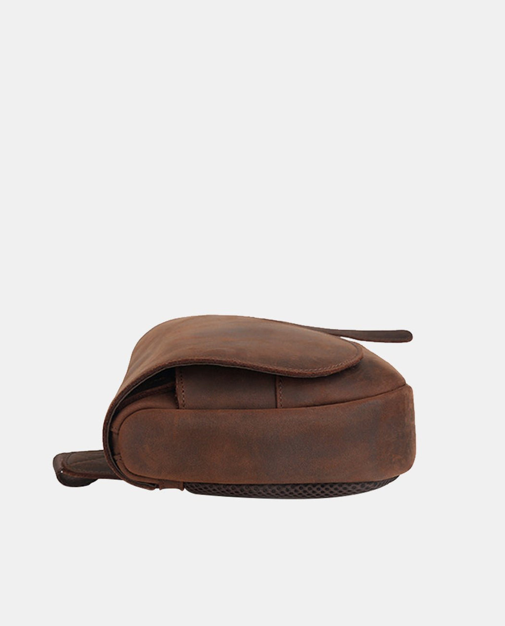 Retro Milan Crazy Horse Leather Messenger Bag -Bags- BAGHUGS-LETT-9994-Dark Brown