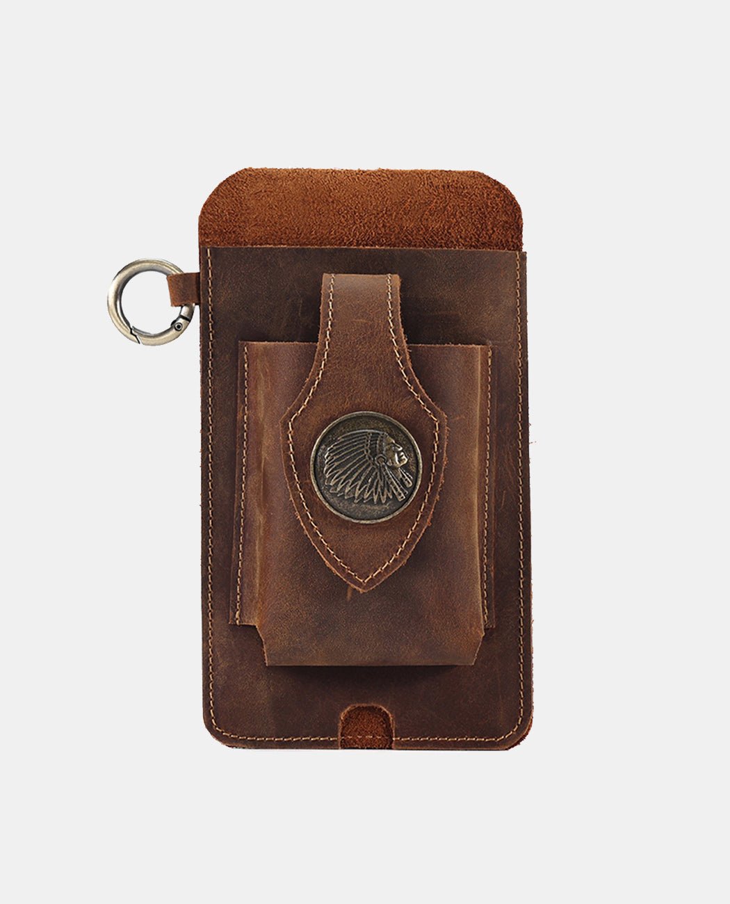Heritage Crest Holster Pouch -Bags- BAGHUGS-LEYB-8441-Deep Brown