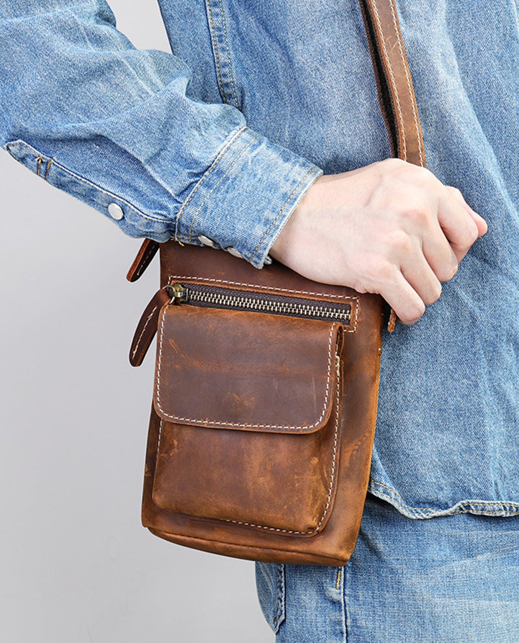 Urban Rover Crossbody Bag -Bags- BAGHUGS-LEYB-9559-Brass Color
