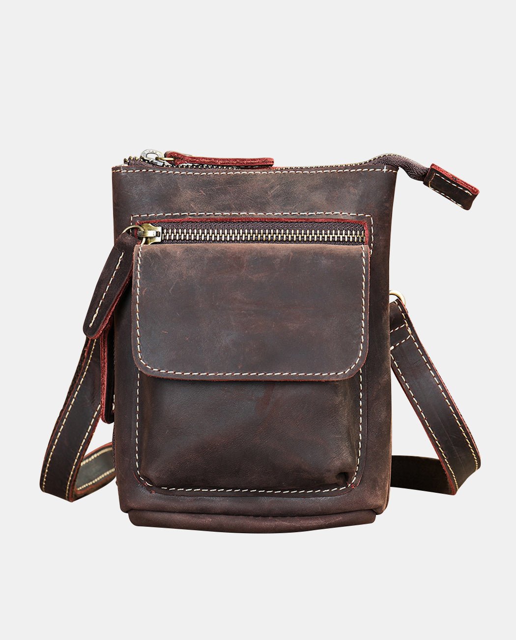 Urban Rover Crossbody Bag -Bags- BAGHUGS-LEYB-9558-Deep Brown