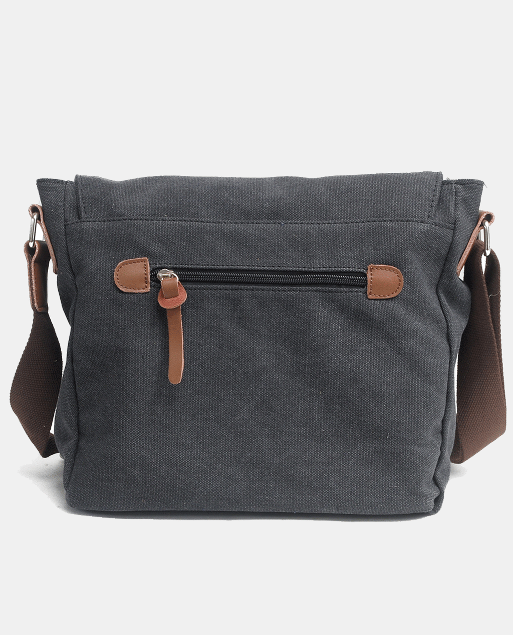 Light Green Canvas Messenger Bag -Bags- BAGHUGS-MC2102-Blue Gray