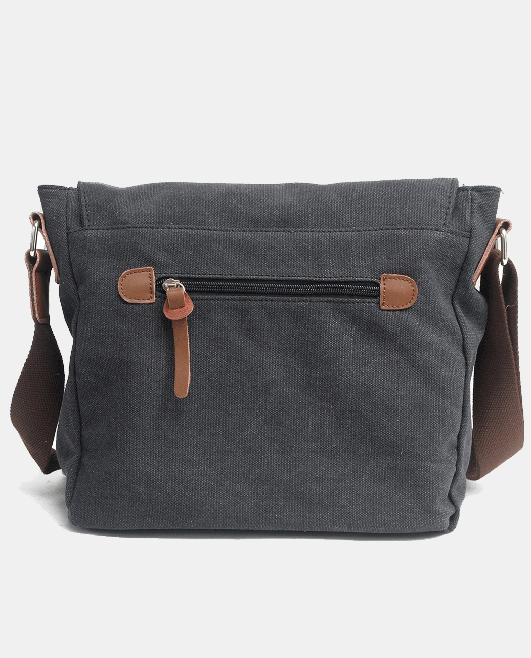 Light Green Canvas Messenger Bag -Bags- BAGHUGS-MC2102-Blue Gray