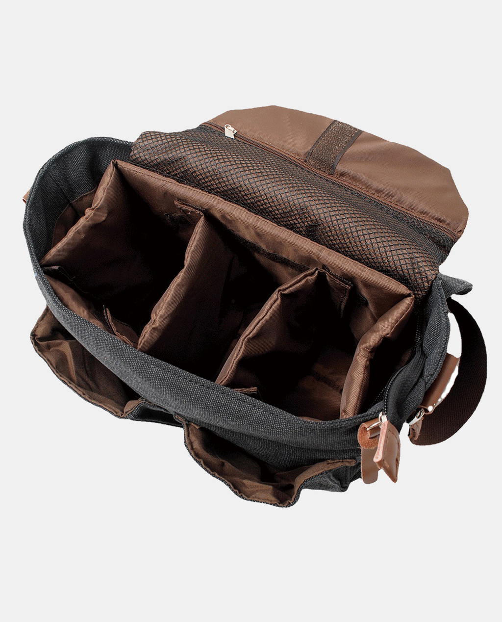 Light Green Canvas Messenger Bag -Bags- BAGHUGS-MC2102-Blue Gray